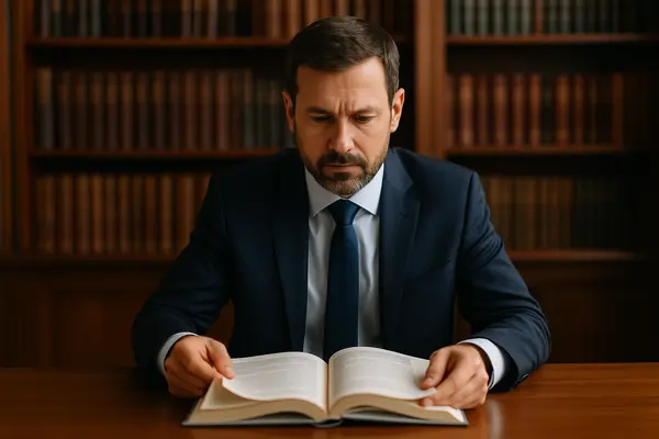 a male lawyer reading a legal book from Lemon Law Attorney San Antonio in Converse, TX - Converse TX