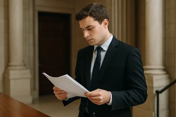 a young lawyer focused reading a legal document from Lemon Law Attorney San Antonio in San Antonio, TX - ford lemon law