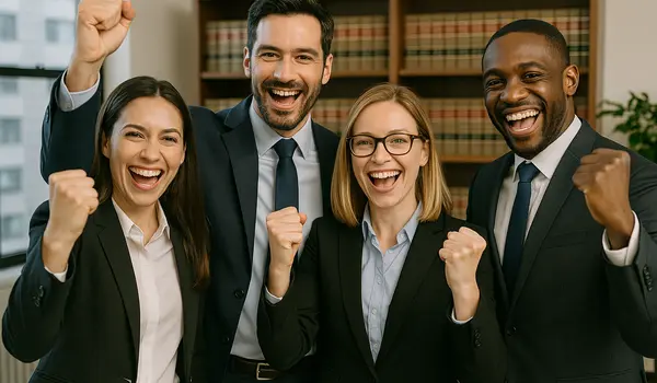4 lawyers happy and smiling at the camera from Lemon Law Attorney San Antonio in San Antonio, TX - lemon law on used vehicles